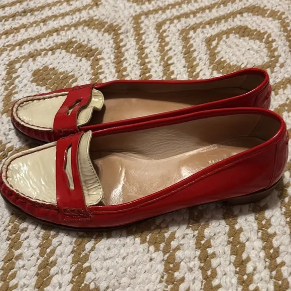 Kate Spade two tone Mary Jane style loafers
