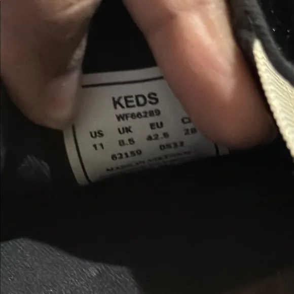 Keds cheers velvet champagne Black Gold Flats with Slip-On Design double decker