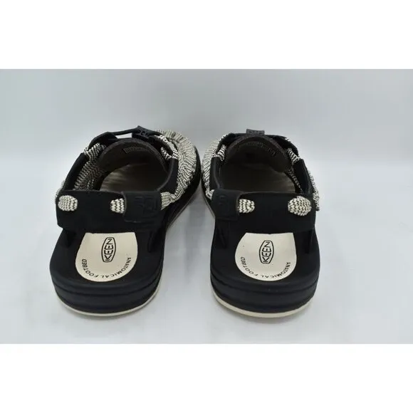 Keen Mens Size 8 Uneek Flat Cord Black Birch Sneakers Sandals Shoes