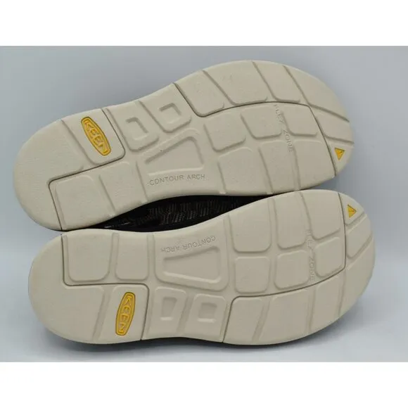 Keen Mens Size 8 Uneek Flat Cord Black Birch Sneakers Sandals Shoes