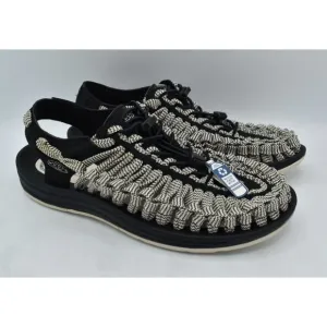 Keen Mens Size 8 Uneek Flat Cord Black Birch Sneakers Sandals Shoes