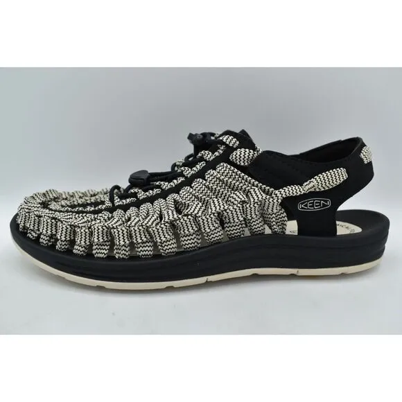 Keen Mens Size 8 Uneek Flat Cord Black Birch Sneakers Sandals Shoes