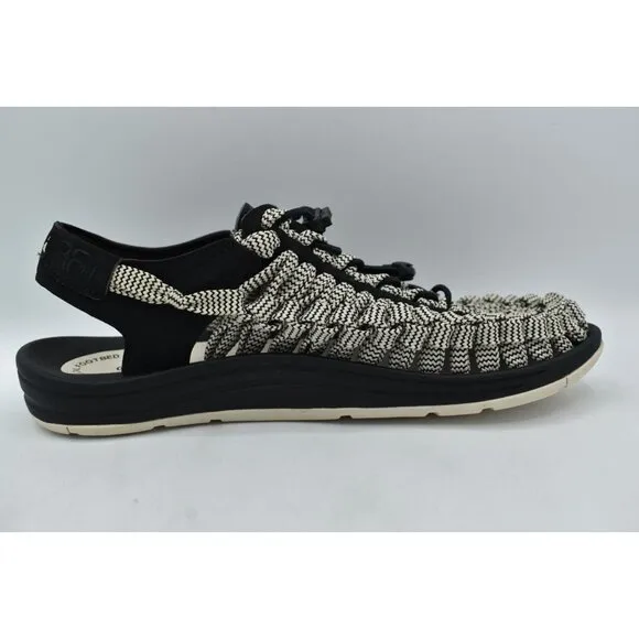 Keen Mens Size 8 Uneek Flat Cord Black Birch Sneakers Sandals Shoes