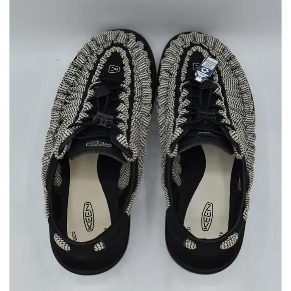 Keen Mens Size 8 Uneek Flat Cord Black Birch Sneakers Sandals Shoes