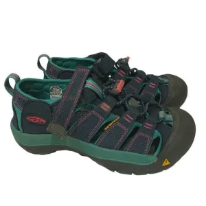Keen Newport H2 Strap Sandals Lagoon/Pink Kids Size 1 Hiking Waterproof Shoes