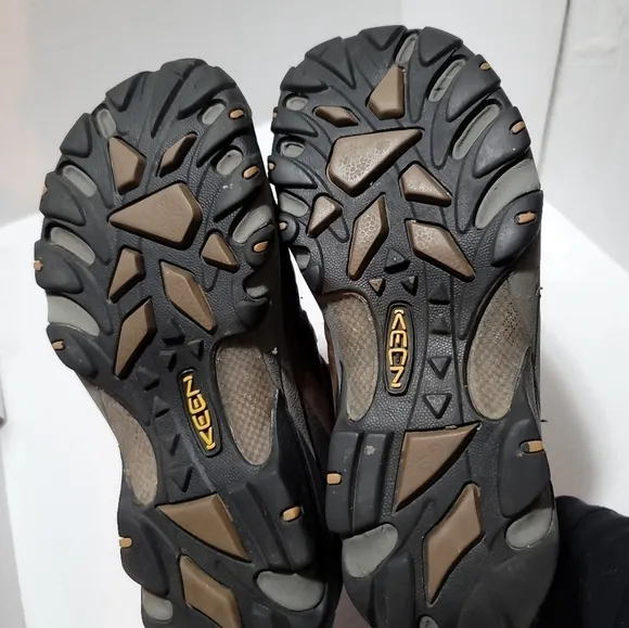Keen Targhee Brown Leather Sneakers Men's 8.5 Waterproof EVent