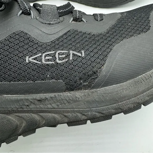 Keen Tempe Utility Sneakers Black Steel Toe Work Shoes Mens Size 8 D