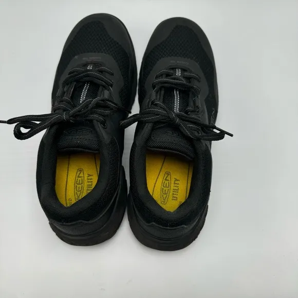 Keen Tempe Utility Sneakers Black Steel Toe Work Shoes Mens Size 8 D