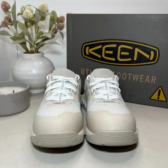 Keen Utility Dillon Carbon Toe Sneakers Work and Safety Silver Birch Women's 6 W