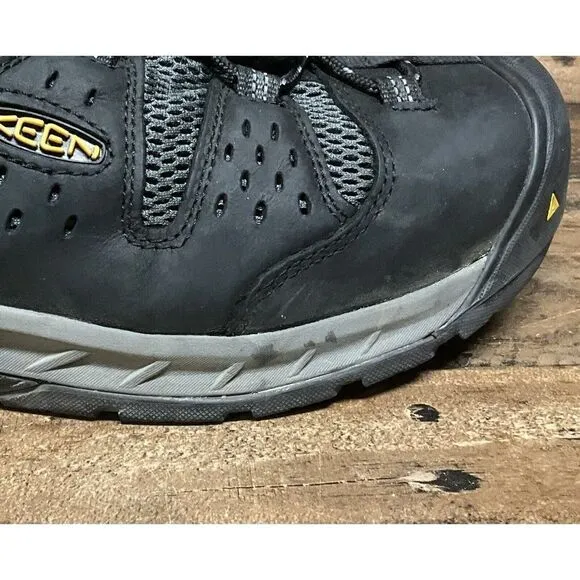 KEEN Utility Flint Black Low Steel Toe Work Safety Shoes - Men’s 13EE W1