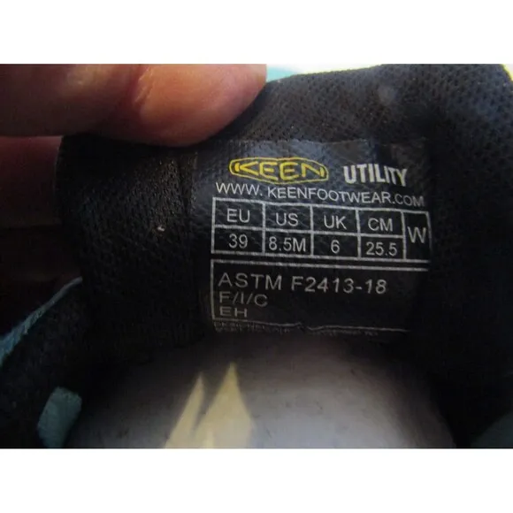 Keen Utility Minneapolis Teal Carbon Fiber Safety Toe Work Shoes Sneakers 8.5 M
