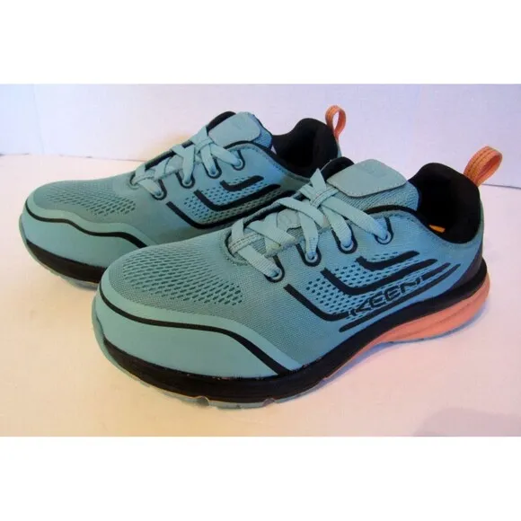 Keen Utility Minneapolis Teal Carbon Fiber Safety Toe Work Shoes Sneakers 8.5 M