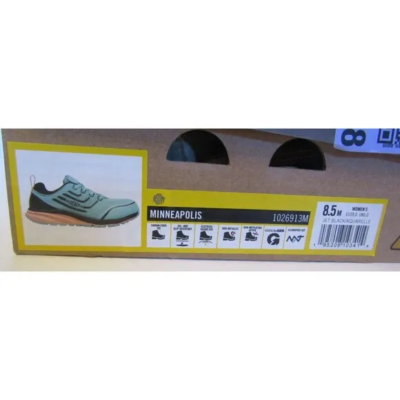 Keen Utility Minneapolis Teal Carbon Fiber Safety Toe Work Shoes Sneakers 8.5 M