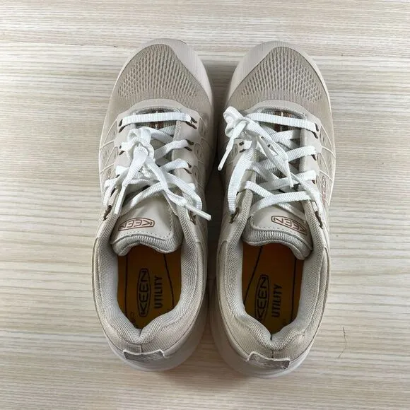 Keen Utility Shoe Women's Size 8.5W Ivory konnectfit‎ Sneakers Carbon Toe