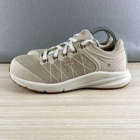 Keen Utility Shoe Women's Size 8.5W Ivory konnectfit‎ Sneakers Carbon Toe