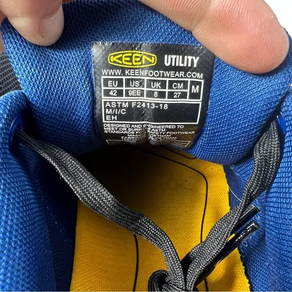 Keen Utility Sparta Salt Lake City Steel Safety Toe Work Sneaker Shoe Size 9 EEE