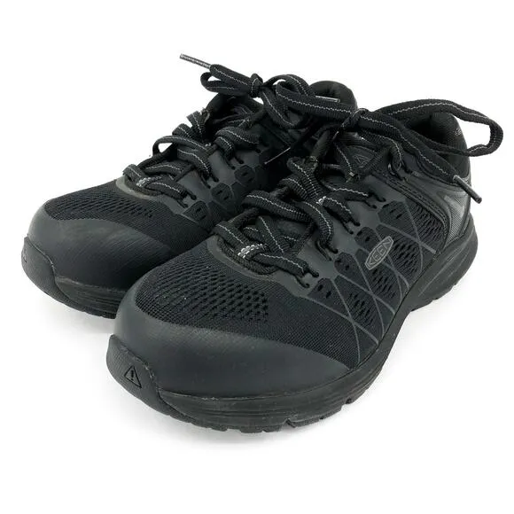 KEEN Utility Womens Vista Energy Work Sneakers 6 WIDE Black Comp Toe EH SR NIB