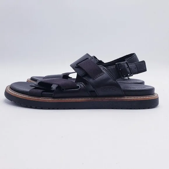Keen Women's Size 10 Lana Z-strap Sandal Black Leather Slingback Flat Comfort