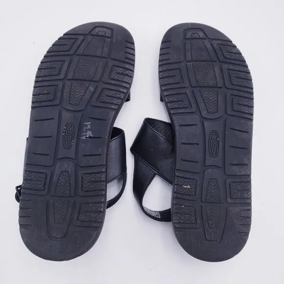 Keen Women's Size 10 Lana Z-strap Sandal Black Leather Slingback Flat Comfort