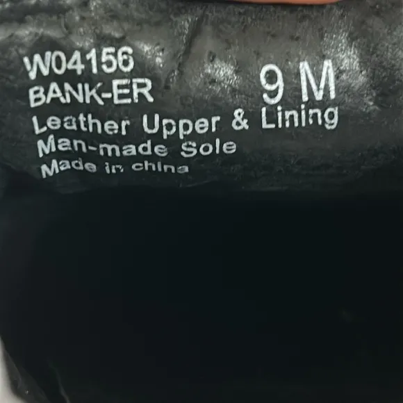 Kenneth Cole Reaction “Banker” Black Leather Loafers Size
