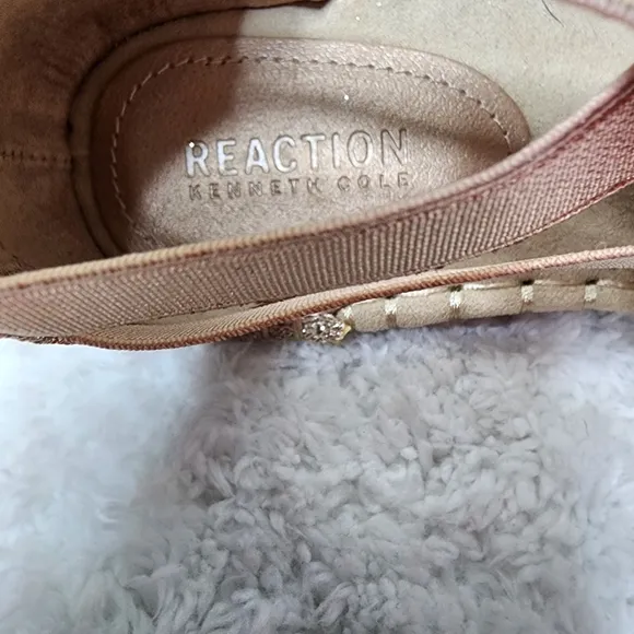 KENNETH COLE Reaction How to Dance Flat Espadrilles Copper Rose Gold Size 8
