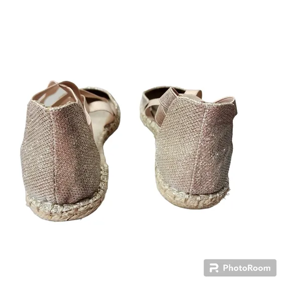 KENNETH COLE Reaction How to Dance Flat Espadrilles Copper Rose Gold Size 8