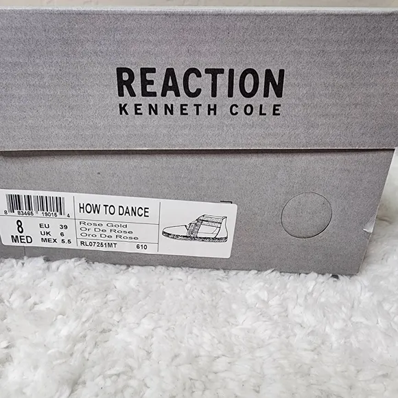 KENNETH COLE Reaction How to Dance Flat Espadrilles Copper Rose Gold Size 8