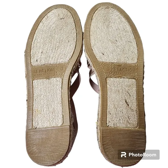 KENNETH COLE Reaction How to Dance Flat Espadrilles Copper Rose Gold Size 8