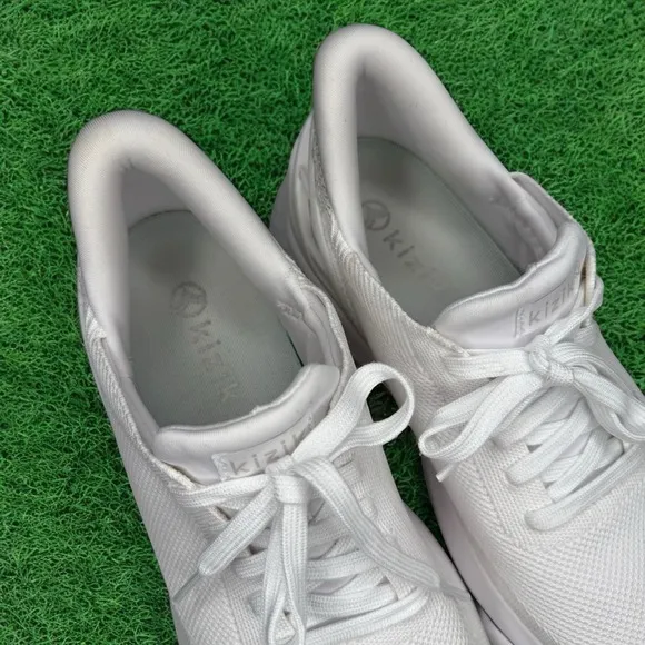 Kizik Athens Hands Free Shoes Womens 9 Wide White Comfort Slip On Sneakers