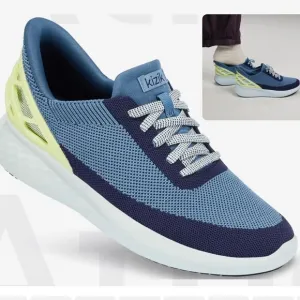 Kizik Athens sneakers stretch material Womens 11.5W Coronet Blue/Surf Spray Nwot