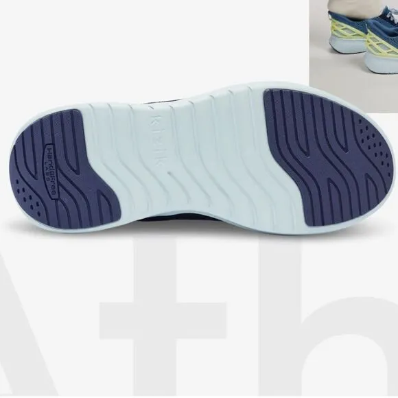 Kizik Athens sneakers stretch material Womens 11.5W Coronet Blue/Surf Spray Nwot