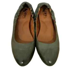 Korks by Kork-Ease Pine Green Julie Leather Ballet Flat Size 8