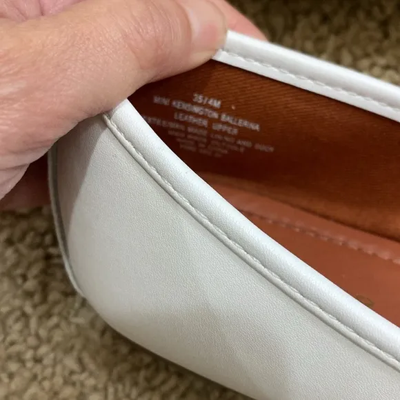 Kurt Geiger Kensington ballerina flat white rhinestone bow girl’s 4 Women’s 5.5