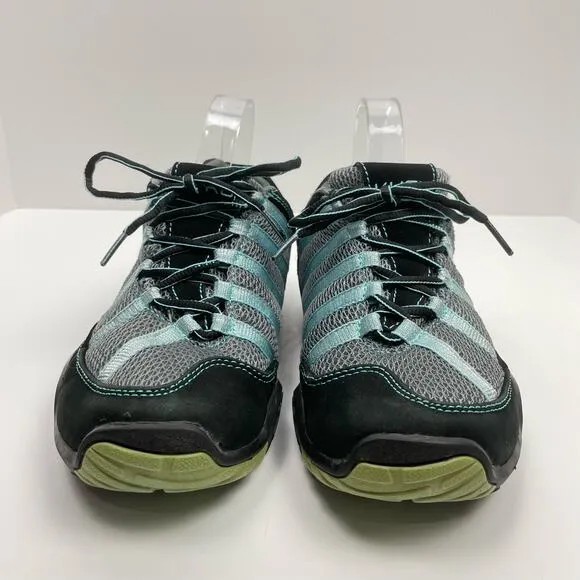 Kuru | Chicane Turquoise &amp; Black Nubuck Leather Trail Hiker Sneakers
