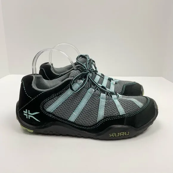 Kuru | Chicane Turquoise &amp; Black Nubuck Leather Trail Hiker Sneakers