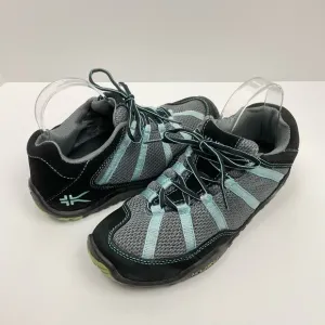 Kuru | Chicane Turquoise &amp; Black Nubuck Leather Trail Hiker Sneakers