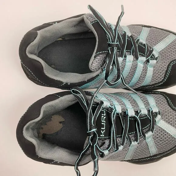 Kuru | Chicane Turquoise &amp; Black Nubuck Leather Trail Hiker Sneakers