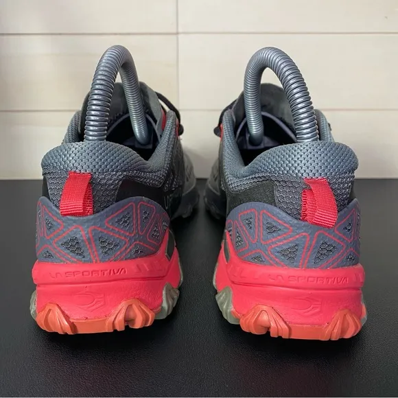 La Sportiva Bushido 2 Trail Shoes Women's Size 6.5 Sneakers Red Gray Hiking