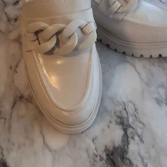 La Strada Loafer Street Beige Vegan Leather Women Moccasins Size EUR 38 ( US 8 )