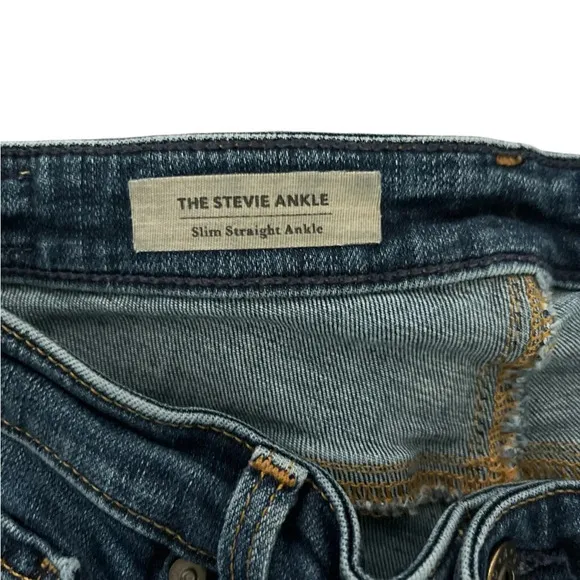 Ladies AG The Stevie Ankle, Mid-Rise Slim Straight Jean, Size 27