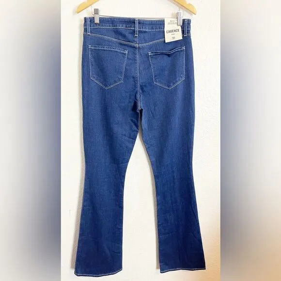 L'Agence jeans Beatrix High Rise Baby Boot with Slit Blue Jeans - 30. NWT