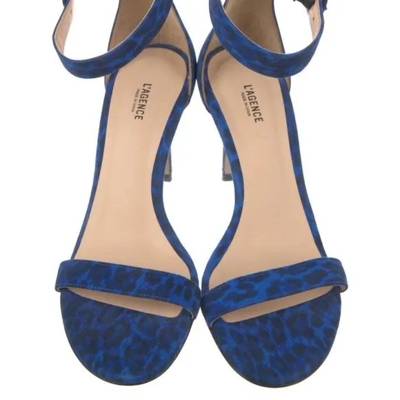 L’Agence Luxury Brand Suede Heeled Sandals