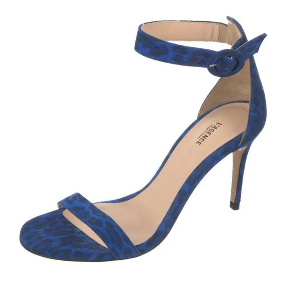 L’Agence Luxury Brand Suede Heeled Sandals