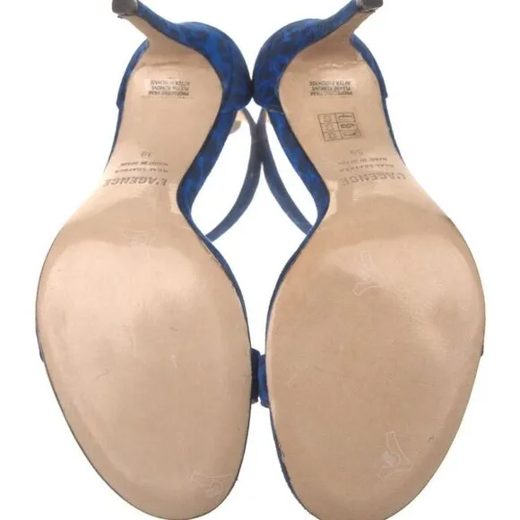 L’Agence Luxury Brand Suede Heeled Sandals