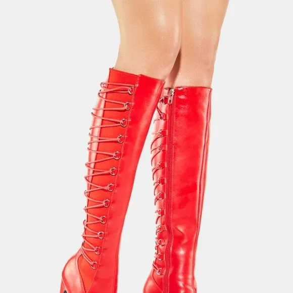 Lamoda THE RUBY RED CHRONICLES High Profile Knee High Boots ( BRAND NEW !!! )