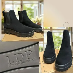 L'Amour Des Pieds $295 Neyna Boots Booties Black Size 11