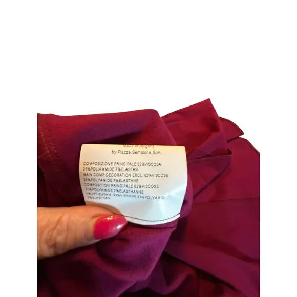LaVia 18 Cranberry Knit  Fit and Flare Dress - Size 46