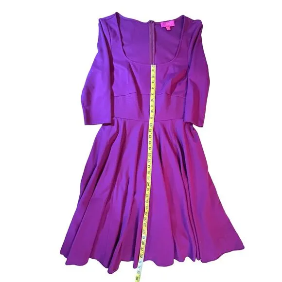LaVia 18 Cranberry Knit  Fit and Flare Dress - Size 46