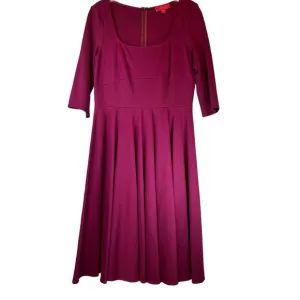 LaVia 18 Cranberry Knit  Fit and Flare Dress - Size 46