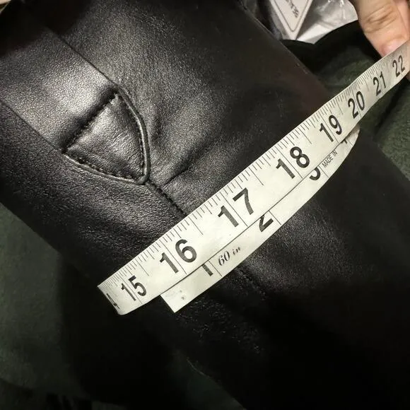 Leather Cowgirl Western Knee High Black Boots Size 40 / US 9
